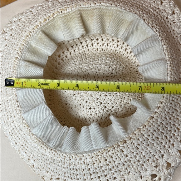 Cream Crochet Sun Hat - Picture 10 of 14